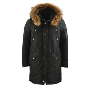 Rick - Black - Raccoon Fur